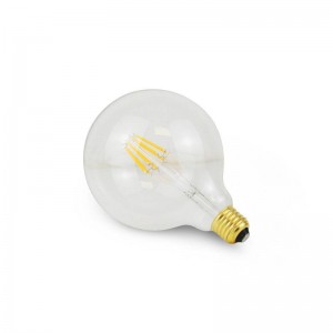 Lâmpada LED Globo de filamento E27 G125 8W transparente