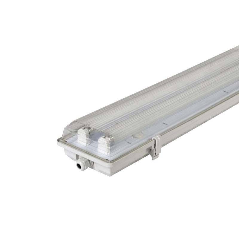 Armadura estanca LED para 2 fluorescentes T8 120cm 18w luminária
