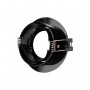 KIT Spot de encastrar basculante Ø90mm (preto) + Lâmpada GU10 5,4W + Casquilho | LED downlights