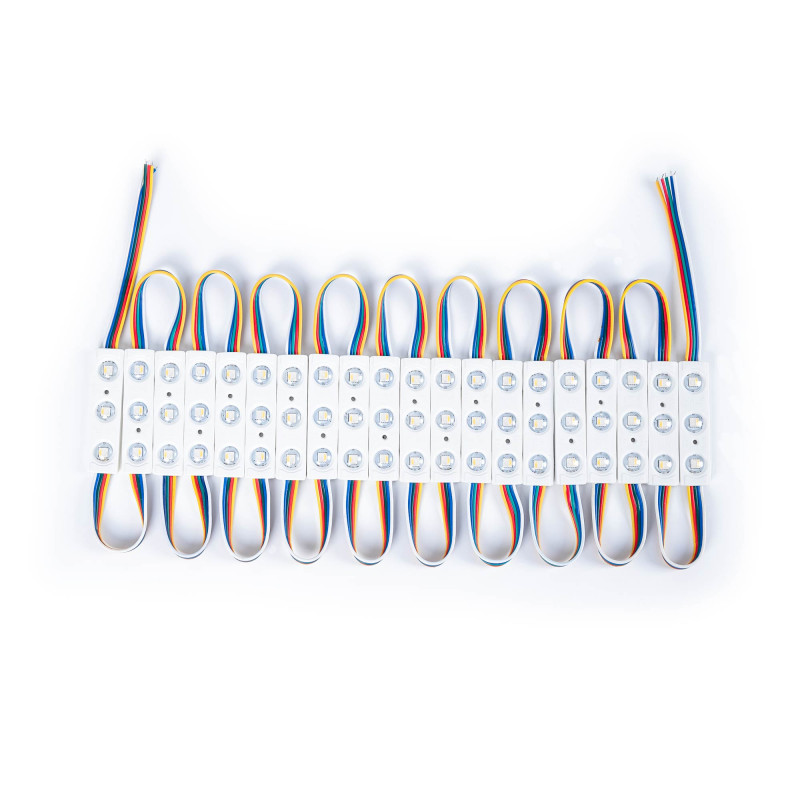 Módulos LED RGBWW para sinalética - 0,96W - 12V - IP65 - 120º | letreiros luminosos