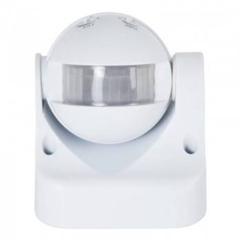 Detector de movimento orientável Crepuscular 180° PIR IP44 Detector de movimento orientável Crepuscular 180° PIR IP44