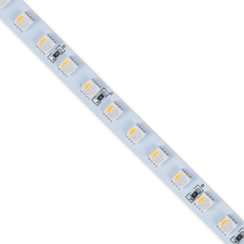 Fita LED 48V DC - RGBWW - 12W/m - 10mm - IP20 - 10 metros - 90LED/m | mangueira LED