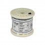 Cabo elétrico decorativo têxtil trançado 2X0,75 preto - 10 metros Cabo elétrico decorativo têxtil trançado 2X0,75 preto - 10 metros