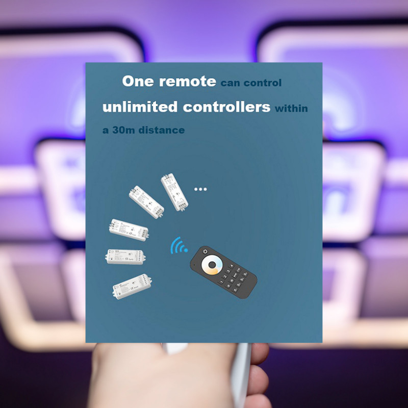 Controlo remoto LED RGB + CCT - 1 zona / 2 cenas - SK-RT5-N - Skydance Controlo remoto LED RGB + CCT - 1 zona / 2 cenas - SK-RT5-N - Skydance