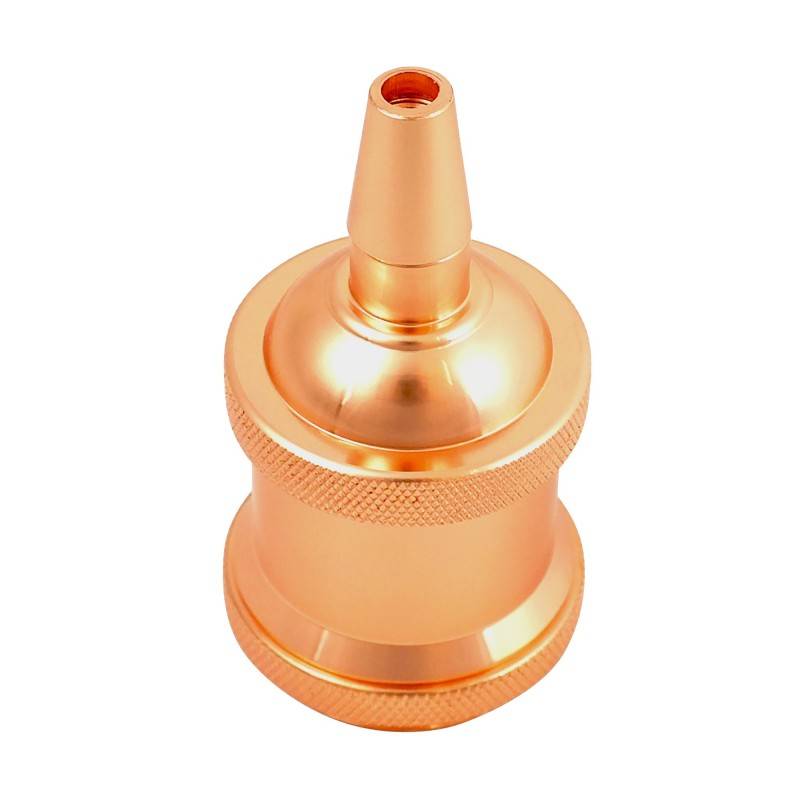 Porta-lâmpada E27 Dourado Rosa Vintage Series