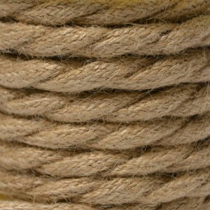Cabo elétrico decorativo têxtil corda entrançado 2X0,75 - 5 metros
