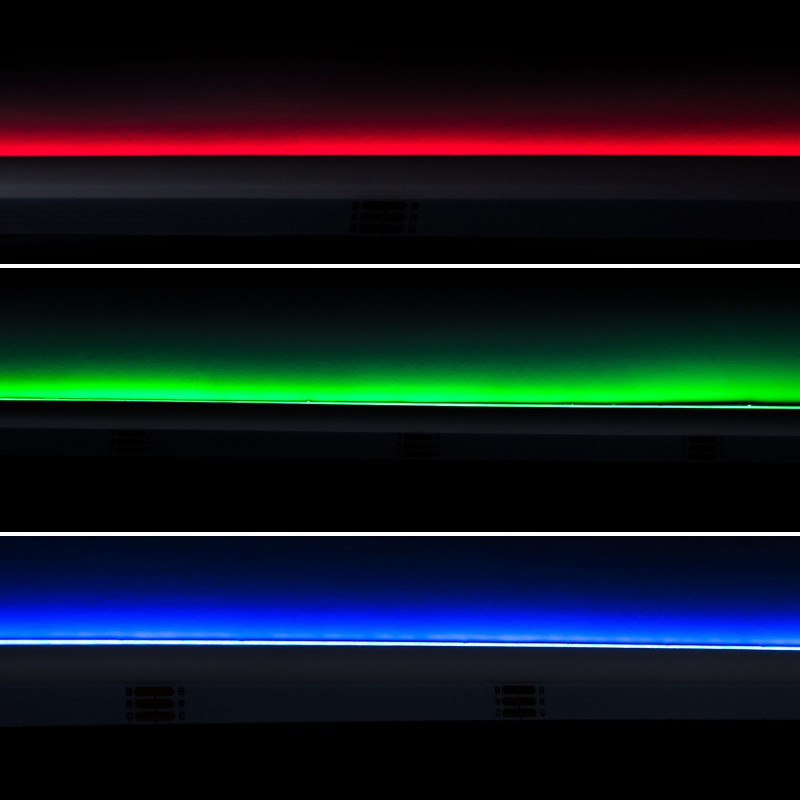 Fita LED COB RGB 24V DC- Emissão lateral - 12W/m - 10mm - IP20 - Corte 5cm - Rolo de 5 metros Fita LED COB RGB 24V DC- Emissão lateral - 12W/m - 10mm - IP20 - Corte 5cm - Rolo de 5 metros