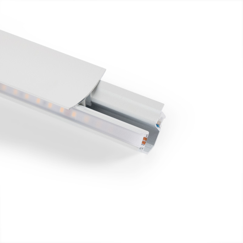 Perfil de canto em alumínio - Fita dupla LED - 38,7x39mm - 2 metros Perfil de canto em alumínio - Fita dupla LED - 38,7x39mm - 2 metros