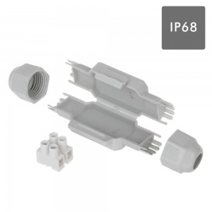 MINI TORPEDO ESTANQUE COM GEL IP68 E RÉGUA 2x2,5mm. BLISTER 1UN.