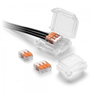 Caixa de conexão isolante HAPPYJOINT com gel incorporado e conectores incluídos IP68