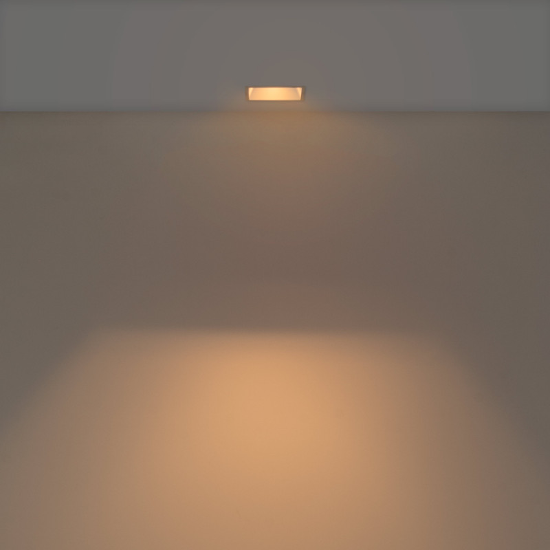 Aro downlight quadrado de embutir - Baixo UGR - Recorte 85 x 85 mm