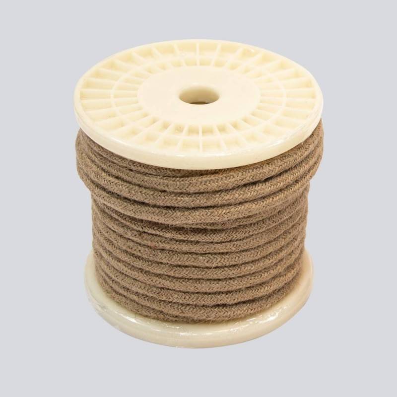 Cabo elétrico decorativo têxtil trançado 2X0,75 linho