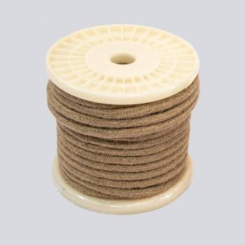 Cabo elétrico decorativo têxtil trançado 2X0,75 linho Cabo elétrico decorativo têxtil trançado 2X0,75 linho