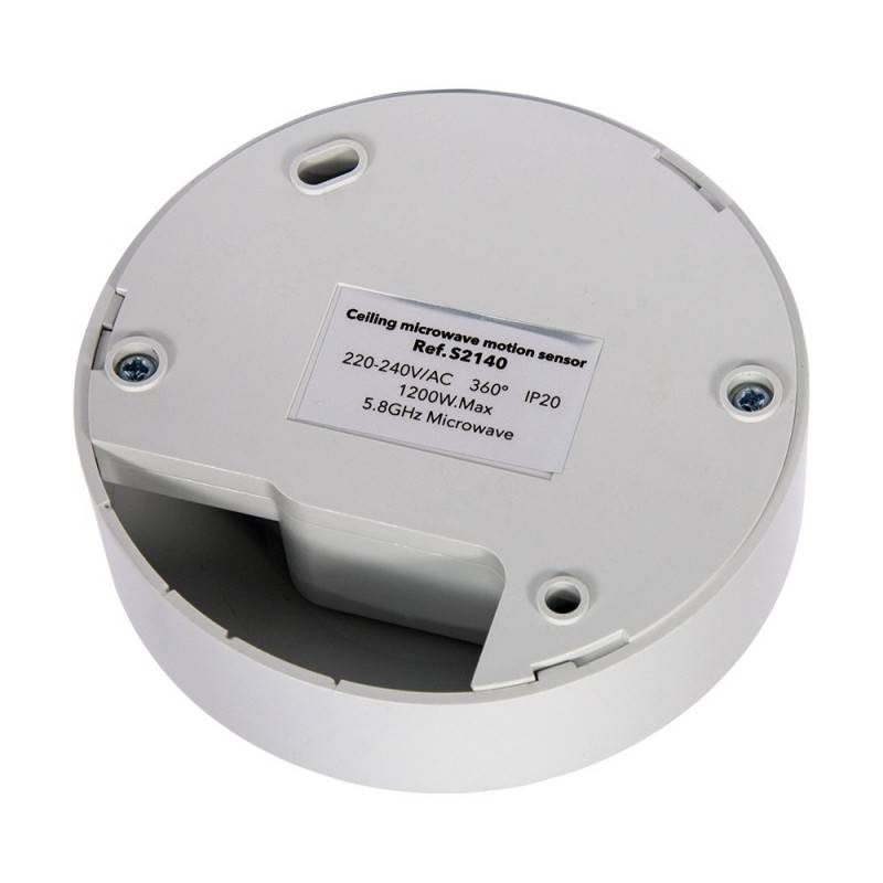 Sensor de movimento por micro-ondas para teto IP20 360°