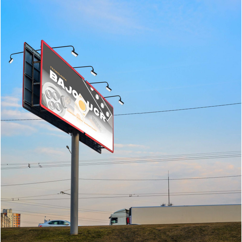 Suporte para projetor LED - 60cm - 80cm - 1m | holofotes led exterior Suporte para projetor LED - 60cm - 80cm - 1m | holofotes led exterior