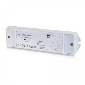 Regulador monocor PWM 12-36V-DC (4 canais, 5A/Canal) recetor RF
