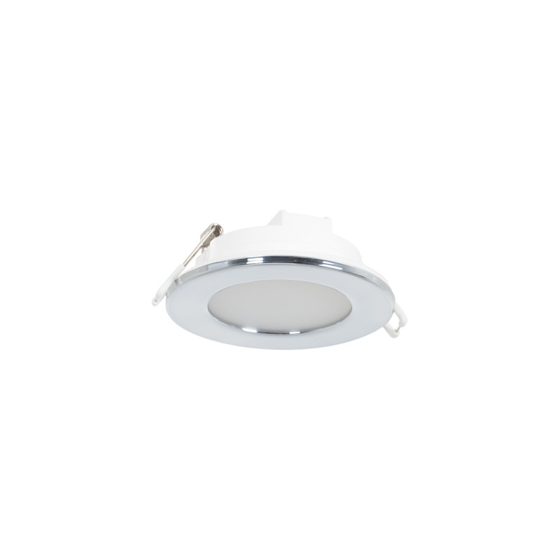 Kit Downlight LED exterior 5W - IP65 - 3000K + Anel intercambiável - TRIAC regulável - Ø68mm