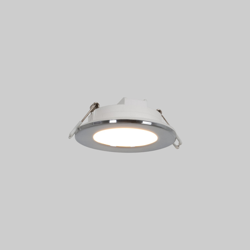 Kit Downlight LED exterior 5W - IP65 - 3000K + Anel intercambiável - TRIAC regulável - Ø68mm