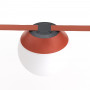 Candeeiro globo opalino para sistema "Axia" - 12W - 48V - Luz quente