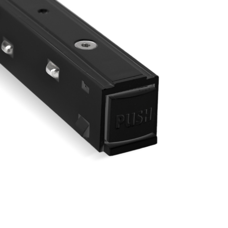 Conector em X para calha magnética 20mm - Preto Conector em X para calha magnética 20mm - Preto