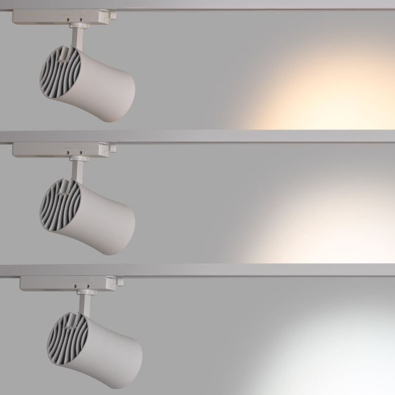 Projetor arquitetónico de calha monofásica LED CCT - 40W - CRI 90