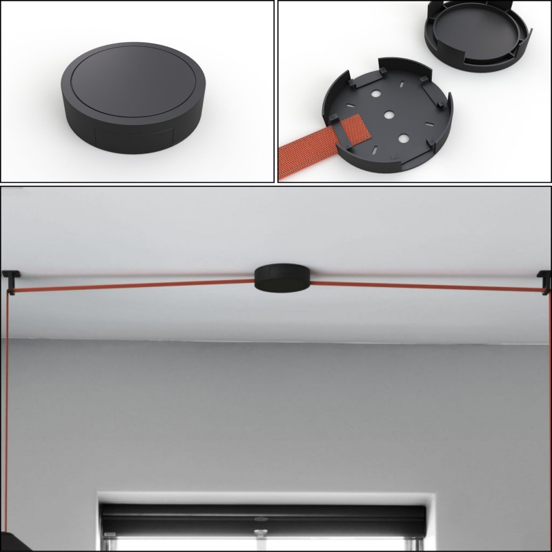 Candeeiro configurável 'Axia 4' – KIT lâmpada globo 12W + fita conductora têxtil + acessórios Candeeiro configurável 'Axia 4' – KIT lâmpada globo 12W + fita conductora têxtil + acessórios