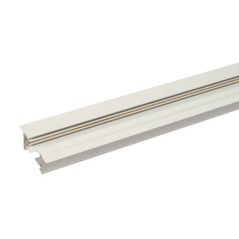 Carril monofásico encastrável para focos LED - barra 2 metros