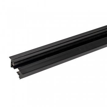 Carril monofásico encastrável para focos LED - barra 2 metros Carril monofásico encastrável para focos LED - barra 2 metros