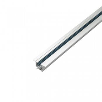 Carril trifásica encastrável para focos LED - barra 2 metros Carril trifásica encastrável para focos LED - barra 2 metros