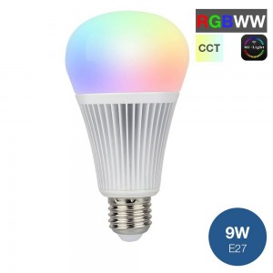 Lâmpada LED MiLight RGB+CCT E27 9W 850LM