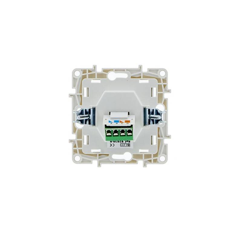 Tomada de telefone com espelho encastrável RJ11