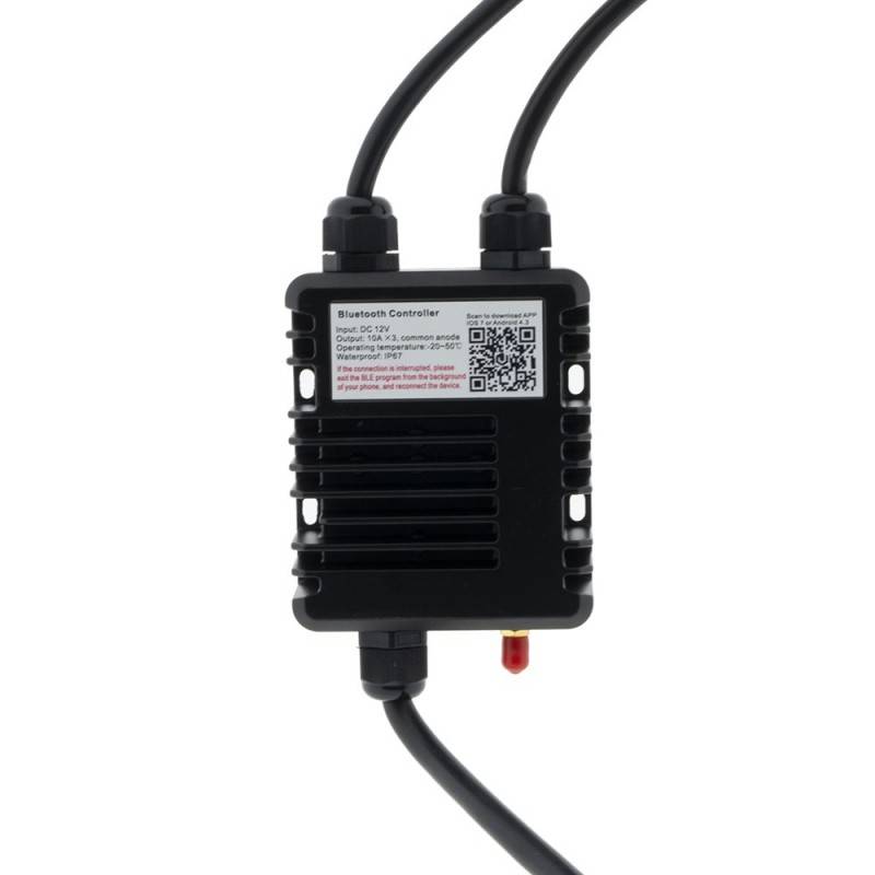 Controlador LED RGB por Bluetooth estanque IP68 12 / 24V