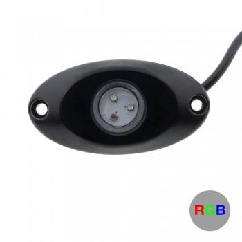 Conjunto de 6 luzes LED RGB ROCK LIGHT para automóveis e barcos 12V IP68 Conjunto de 6 luzes LED RGB ROCK LIGHT para automóveis e barcos 12V IP68