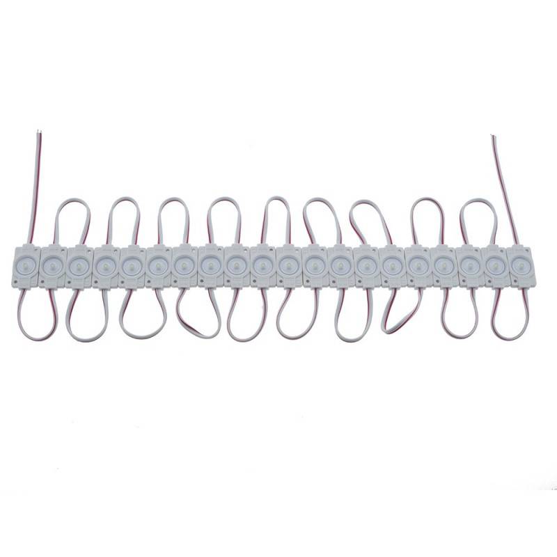 Sequência de 20 módulos LED para sinalização SMD2835 0.6W 12V 170° IP65