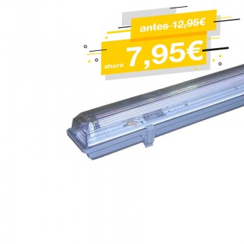 Armadura estanque para 1 tubo LED T8 60CM Armadura estanque para 1 tubo LED T8 60CM
