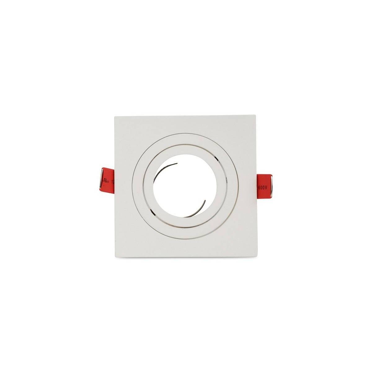 Moldura quadrada downlight basculante PREMIUM para GU10 / MR16