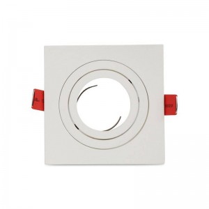 Moldura quadrada para downlight inclinável PREMIUM para GU10 / MR16