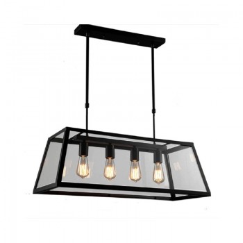 Candeeiro suspenso "ACQUA" vidro e metal Candeeiro suspenso "ACQUA" vidro e metal
