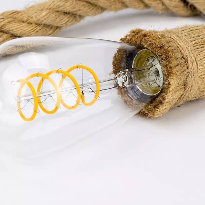 Candeeiro suspenso de corda "ROPE LAMP" - E27 Candeeiro suspenso de corda "ROPE LAMP" - E27