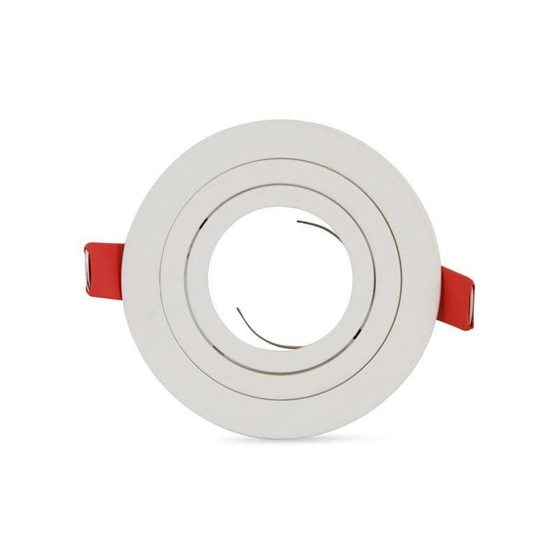 Anel circular downlight basculante PREMIUM para lâmpada LED GU10