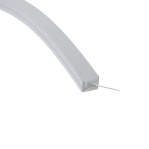 Perfil de silicone flexível de 16x16mm para Fita de LED a néon (5m)