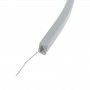Perfil de silicone flexível 10x18mm para fita de LED em néon (5m)