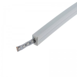 Perfil de silicone flexível 10x18mm para fita de LED em néon (5m)