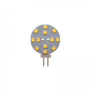 Lâmpada LED plana G4 Bi-Pin 2,3W monocor IP20