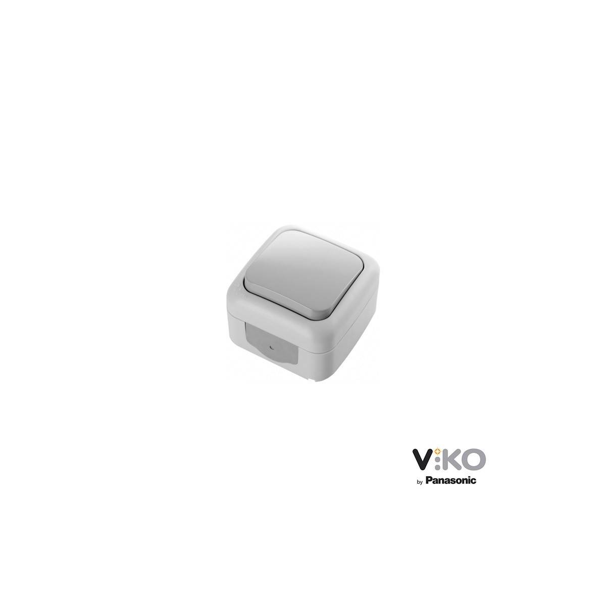 Interruptor 10A 250V IP54 Cinza para exterior VIKO by Panasonic