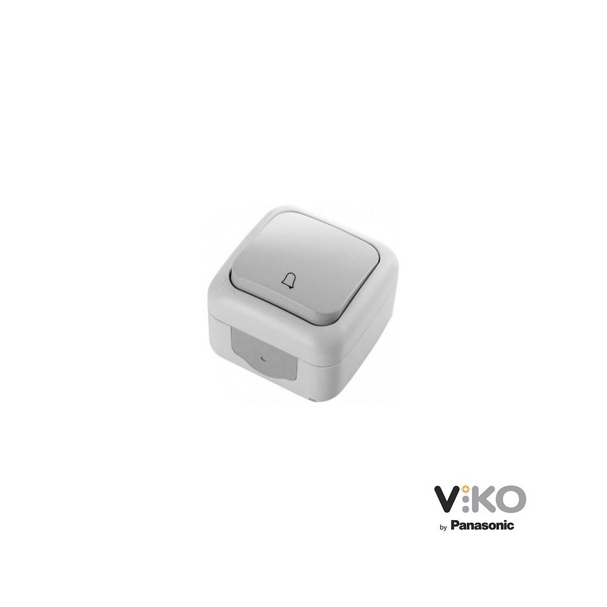 Botão 10A 250V com símbolo de campainha IP54 VIKO by Panasonic