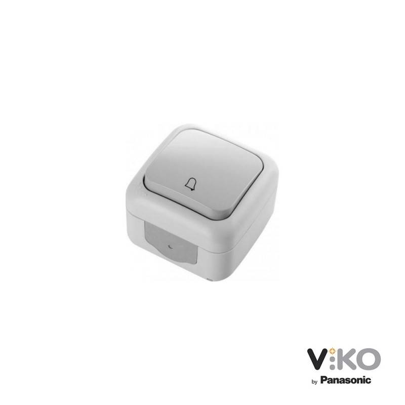 Botão 10A 250V com símbolo de campainha IP54 VIKO by Panasonic