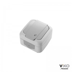 Tomada de corrente com tampa 16A 250V IP54 VIKO by Panasonic