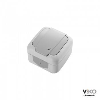 Tomada de corrente com tampa 16A 250V IP54 VIKO by Panasonic Tomada de corrente com tampa 16A 250V IP54 VIKO by Panasonic