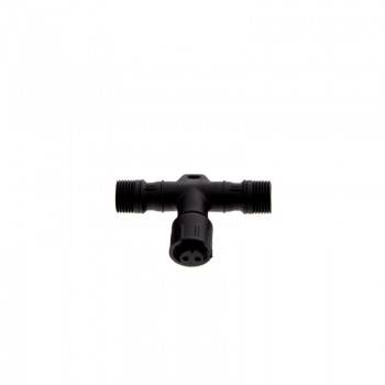 Conector estanque T 2 pinos à prova de água para balizas LED de 12 / 24V IP67 Conector estanque T 2 pinos à prova de água para balizas LED de 12 / 24V IP67
